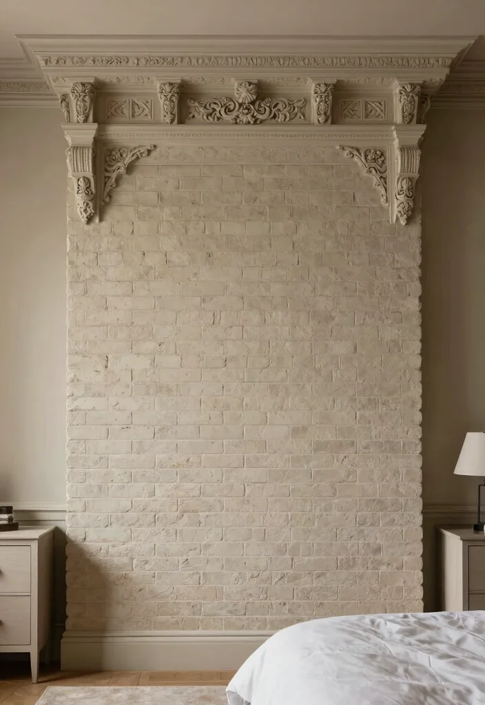 15 Bedroom With Chimney Wall Ideas: Cozy Architectural Charm - 14. Emphasize Architectural Details 1