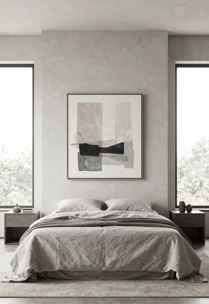 15 Bedroom With Chimney Wall Ideas: Cozy Architectural Charm - 2. Cozy Modern Aesthetic with Clean Lines 1