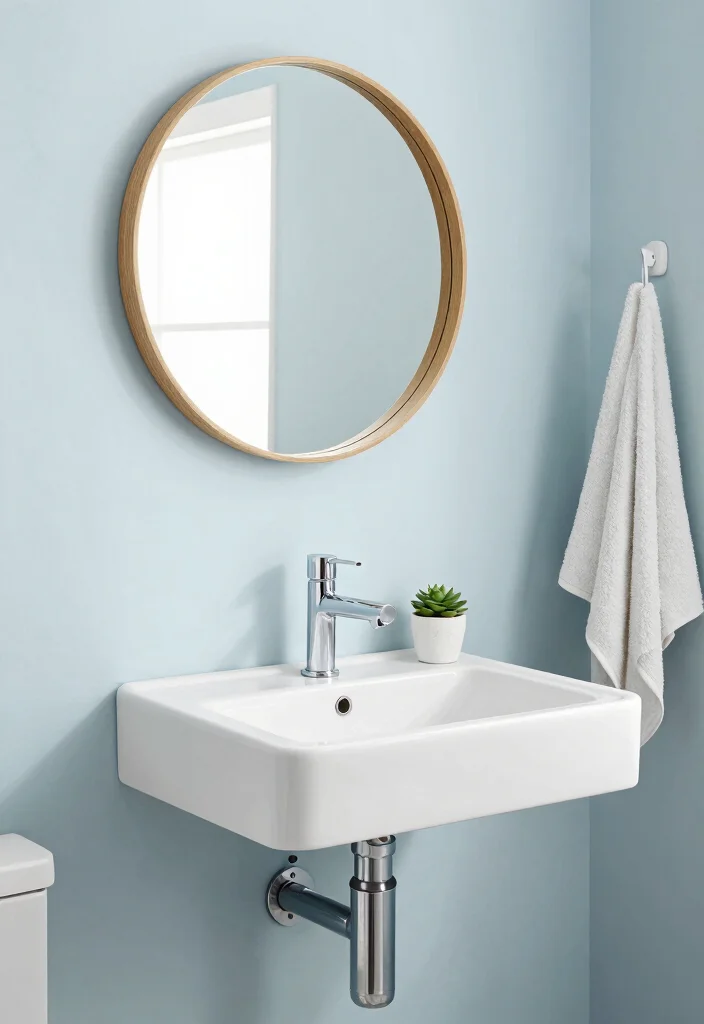 15 Floating Sink Bathroom Ideas For Small Spaces - 1. Minimalist White Floating Sink 1