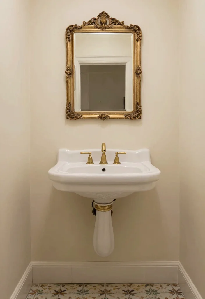 15 Floating Sink Bathroom Ideas For Small Spaces - 9. Vintage Floating Sink 1