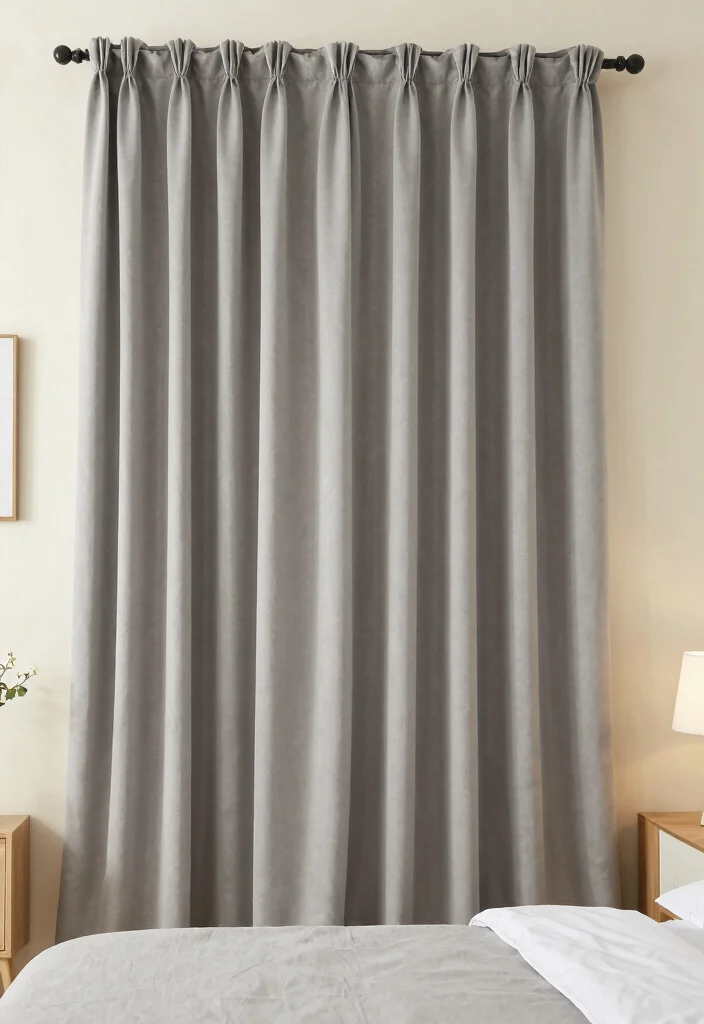 15 Gray Curtains Bedroom Ideas for a Neutral, Elegant Style - 15. Gray Curtains with Drape Styles for Added Dimension 1