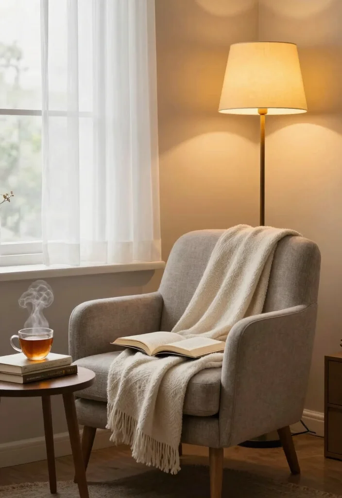 15 Low Light Bedroom Ideas for a Moody, Relaxing Ambience - 4. Create a Reading Nook 1