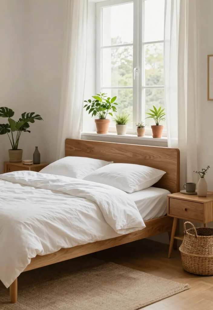 15 Low Light Bedroom Ideas for a Moody, Relaxing Ambience - 5. Incorporate Natural Elements 1