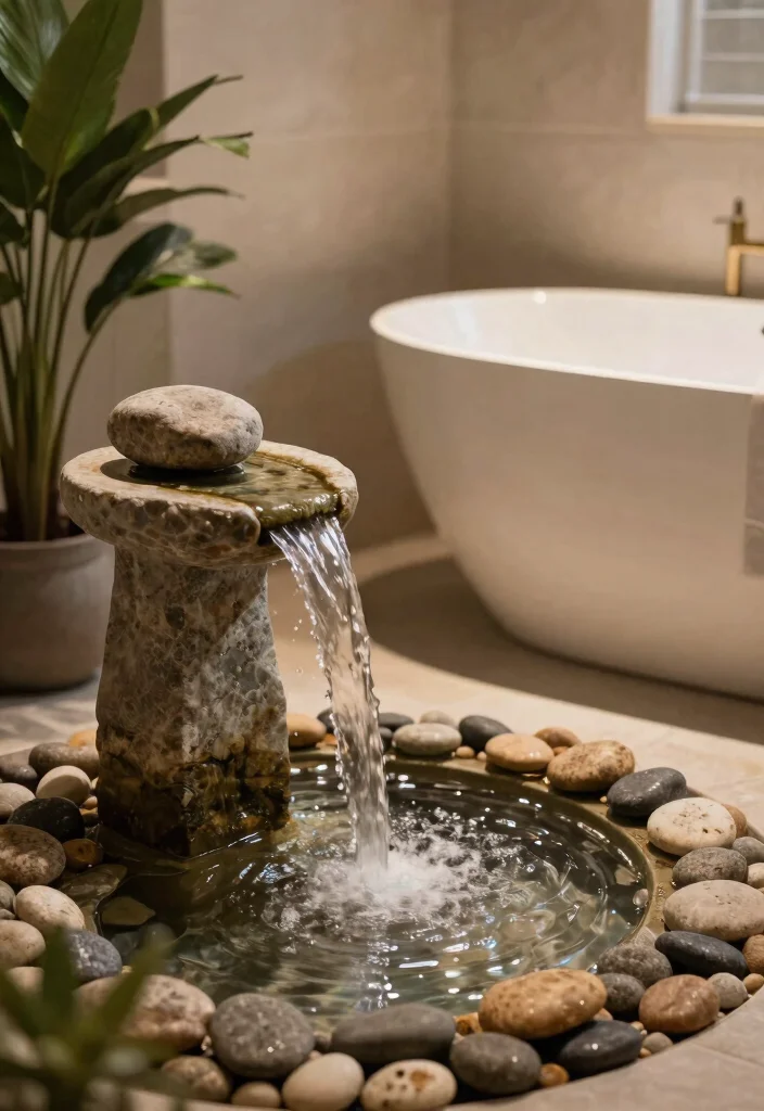15 Relaxing Bathroom Ideas For A Calm Retreat - 9. Water Features 1