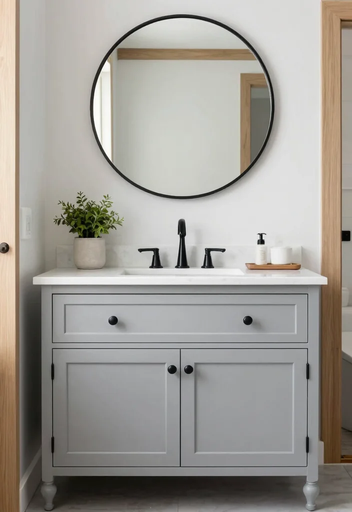 15 Upcycled Bathroom Vanity Ideas With Creative Charm - 4. Old Cabinet Makeover 1