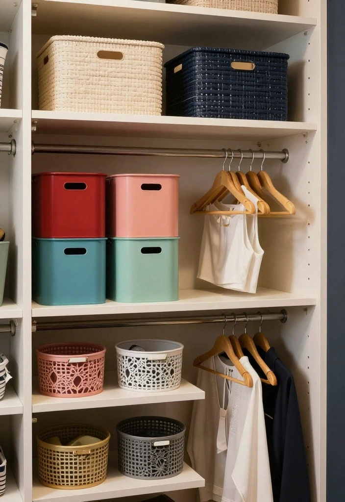 15 Wall Closet Ideas for Smart Hidden Storage in Small Bedrooms - 15. Stylish Closet Accessories 1