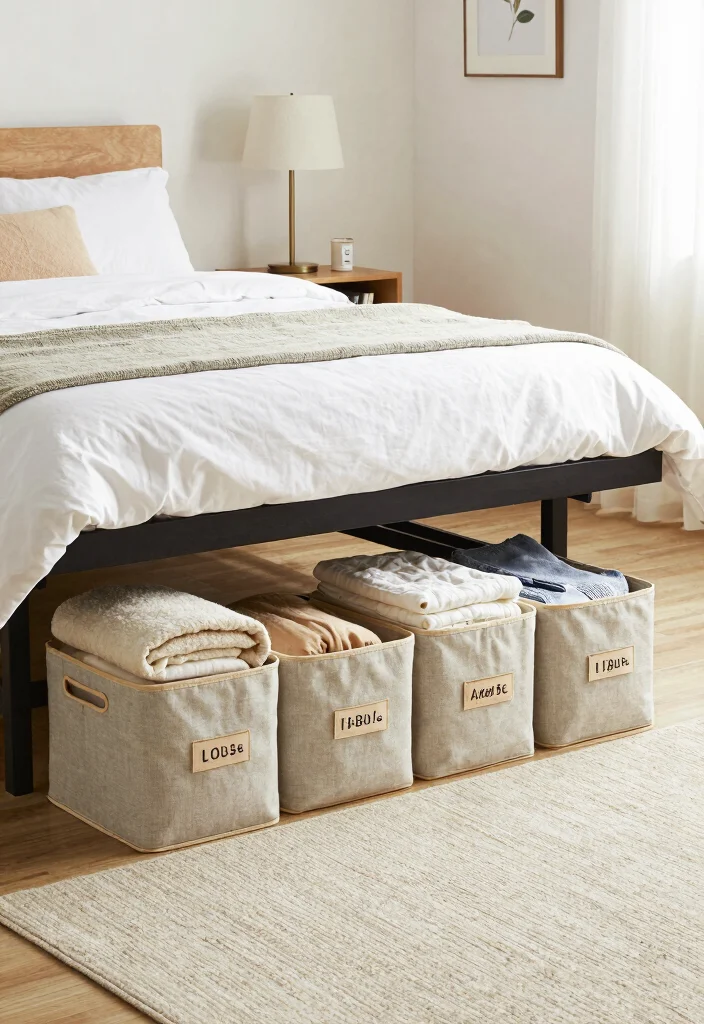 15 Wall Closet Ideas for Smart Hidden Storage in Small Bedrooms - 6. Under-Bed Storage Solutions 1