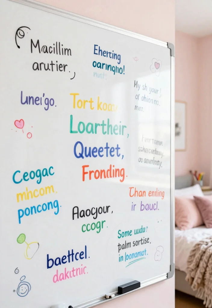 15 Whiteboard Ideas for a Bedroom Aesthetic: Creative & Functional Decor - 1. Inspirational Quote Board 1