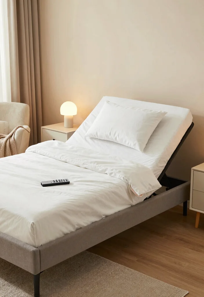 16 Assisted Living Bedroom Ideas: Comfortable, Safe, and Stylish - 2. Adjustable Beds for Comfort and Safety 1