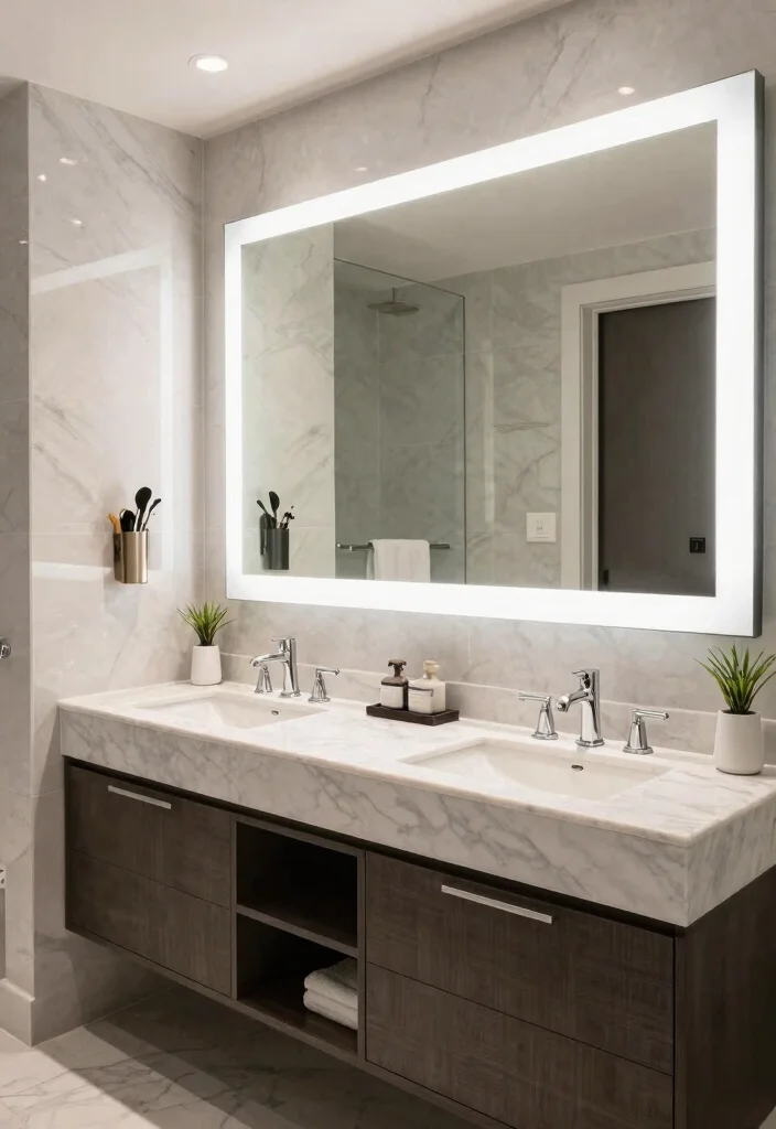 16 Bathroom Ensuite Ideas For Modern Comfort - 14. Luxurious Vanity Options 1