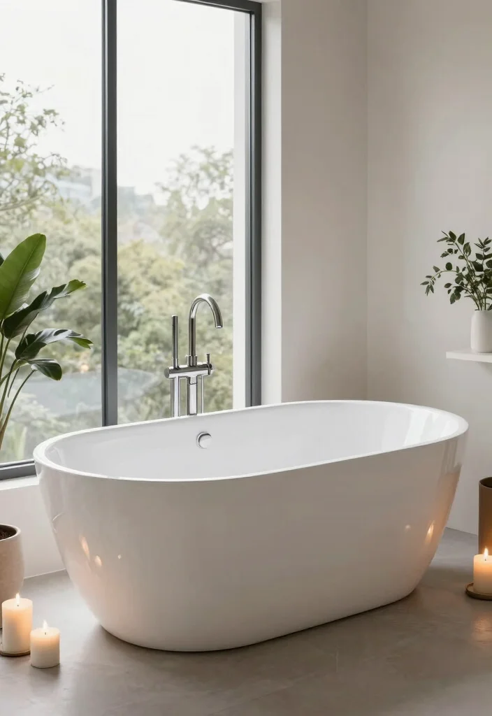 16 Bathroom Ensuite Ideas For Modern Comfort - 15. Unique Bathtub Designs 1