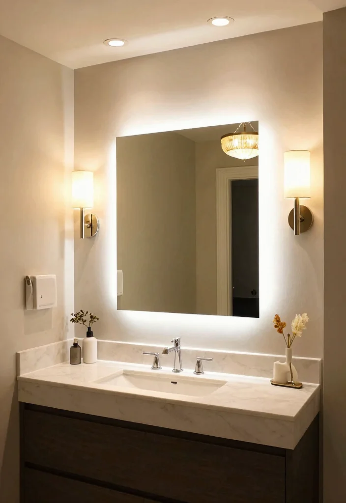 16 Bathroom Ensuite Ideas For Modern Comfort - 6. Innovative Lighting Solutions 1