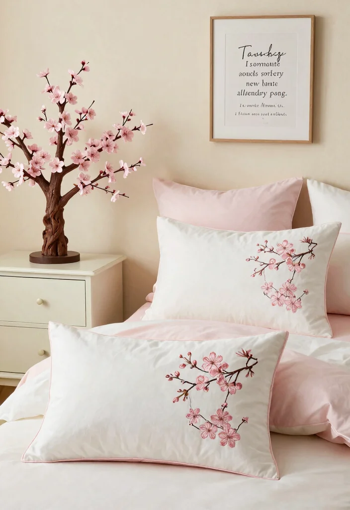 16 Cherry Blossom Bedroom Ideas Soft Romantic Aesthetic - 12. Personalized Cherry Blossom Decor 1