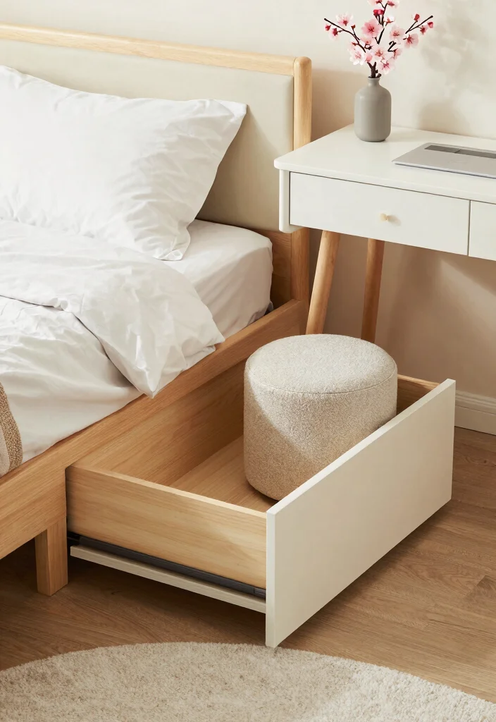 16 Cherry Blossom Bedroom Ideas Soft Romantic Aesthetic - 13. Functional Furniture Choices 1