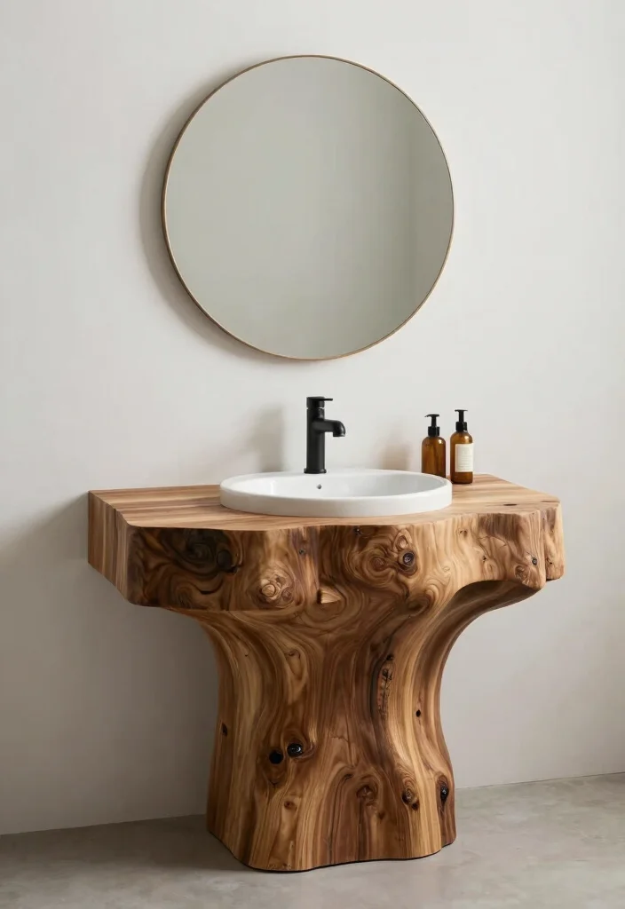 16 Industrial Bathroom Vanity Ideas With Urban Edge - 10. Unique Shapes and Forms 1