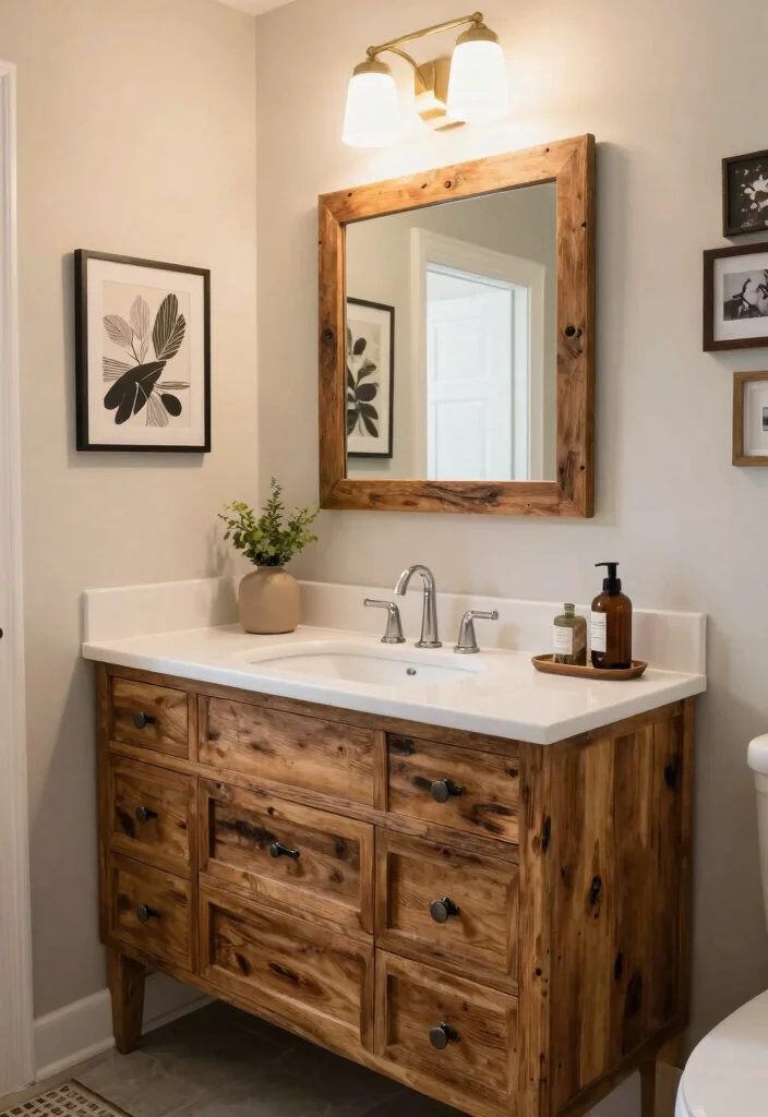 16 Industrial Bathroom Vanity Ideas With Urban Edge - 16. Personal Touch and Customization 1