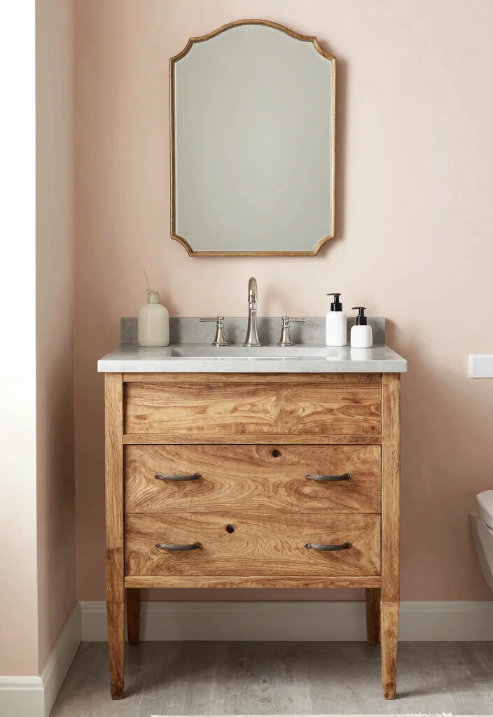 16 Industrial Bathroom Vanity Ideas With Urban Edge - 3. Vintage Style Meets Industrial 1