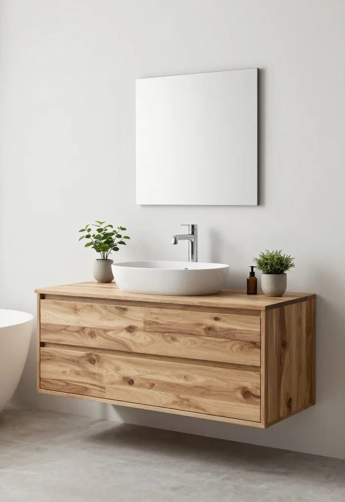 16 Industrial Bathroom Vanity Ideas With Urban Edge - 6. Minimalist Clean Lines 1
