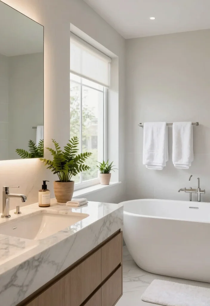 16 Marble Vanity Bathroom Ideas With Luxury Appeal - 7. Luxurious Spa-Inspired Retreat 1