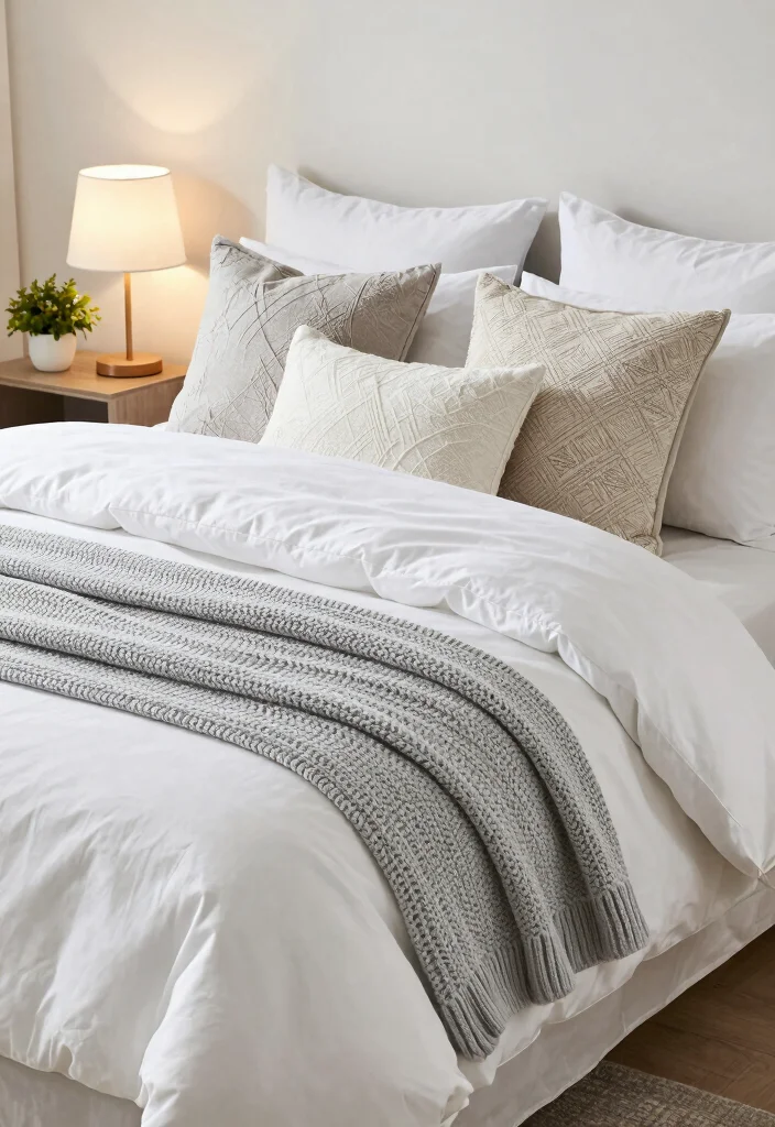 16 Modern Classic Bedroom Design Ideas for Timeless Luxury Style - 6. Lush Bedding: Layering Textures 1