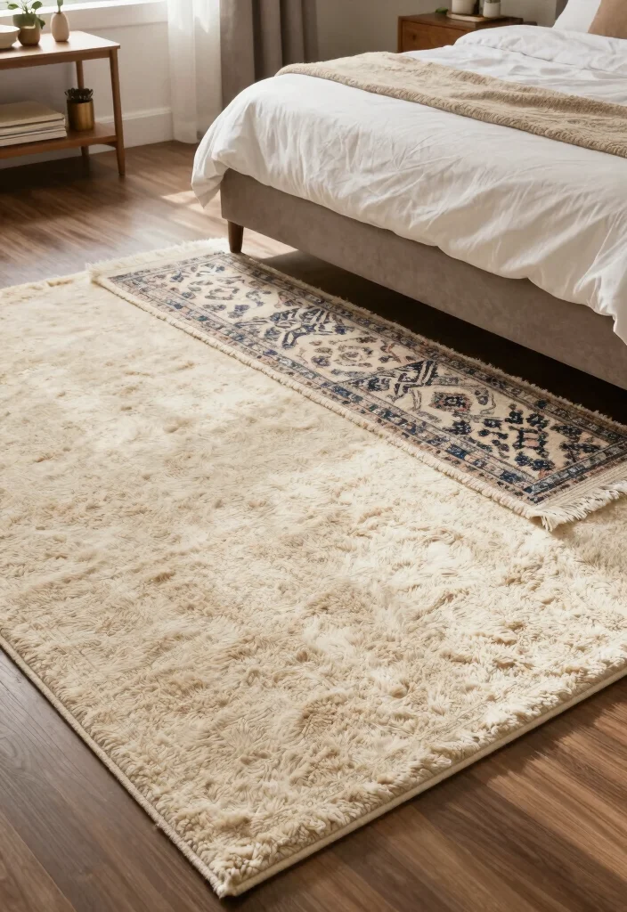 16 Modern Classic Bedroom Design Ideas for Timeless Luxury Style - 9. Rugs: Defining Spaces with Style 1