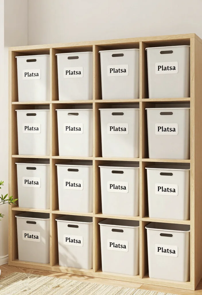 16 Platsa IKEA Ideas for Bedroom Modular Smart Storage - 14. Seasonal Decor Storage 1