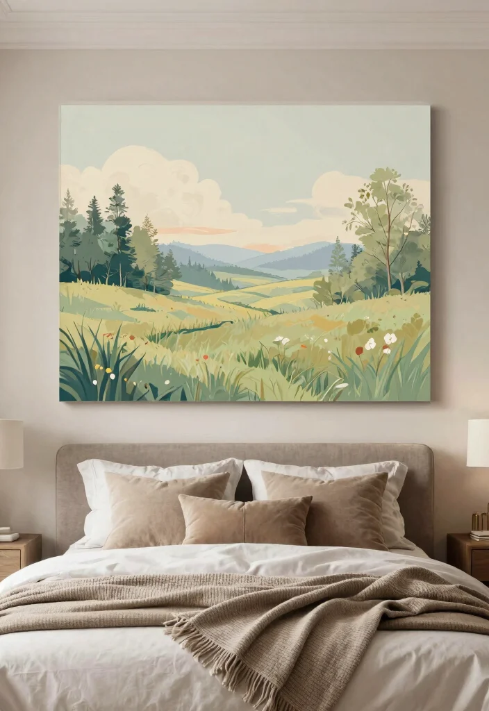 16 Poster Prints Wall Bedroom Ideas: Trendy Personal Decor - 11. Custom Illustrations: Unique Art for Your Space 1