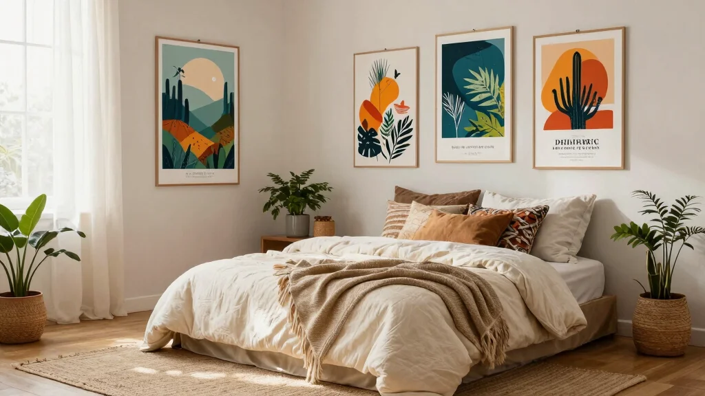 16 Poster Prints Wall Bedroom Ideas: Trendy Personal Decor