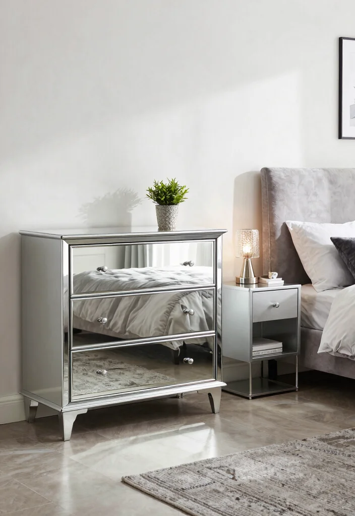 16 Silver Room Decor Bedroom Ideas Modern Luxe Shine - 3. Chic Silver Furniture 1