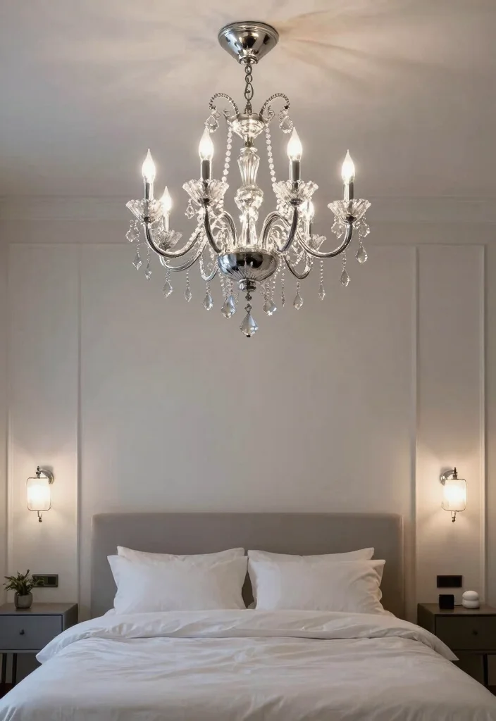 16 Silver Room Decor Bedroom Ideas Modern Luxe Shine - 5. Silver Chandeliers and Light Fixtures 1