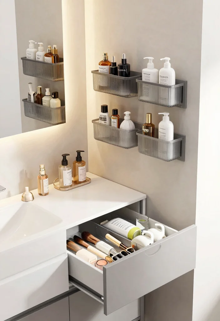 16 Small Rental Bathroom Ideas With Big Style - 15. Smart Organization Hacks 1