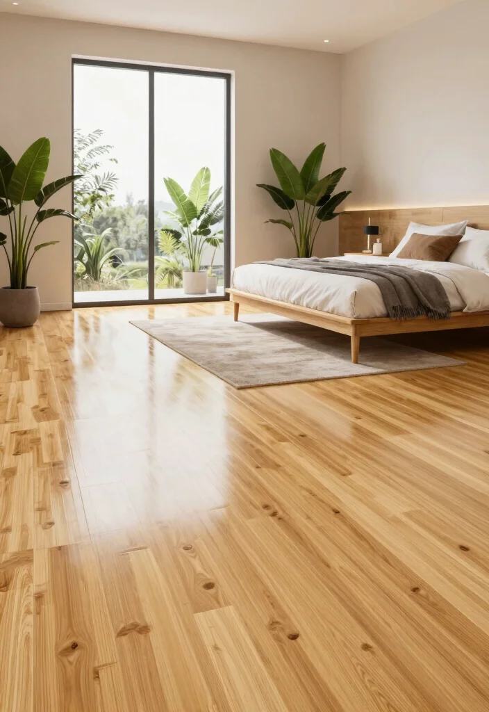 17 Bedroom Flooring Ideas Master Suite Elegant Choices - 2. Bamboo Flooring for a Modern Eco-Friendly Touch 1