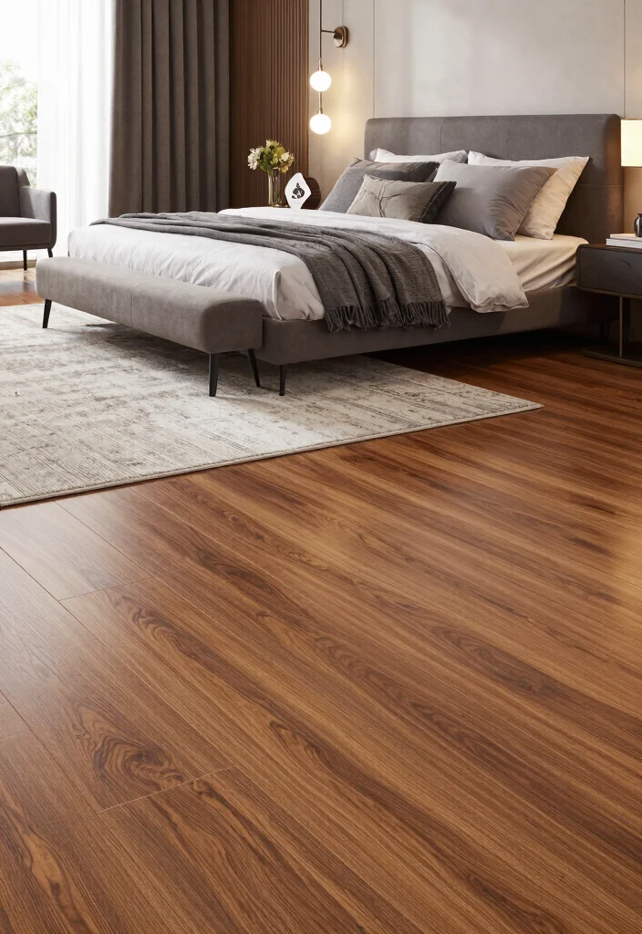 17 Bedroom Flooring Ideas Master Suite Elegant Choices - 4. Luxury Vinyl Plank for Style and Affordability 1