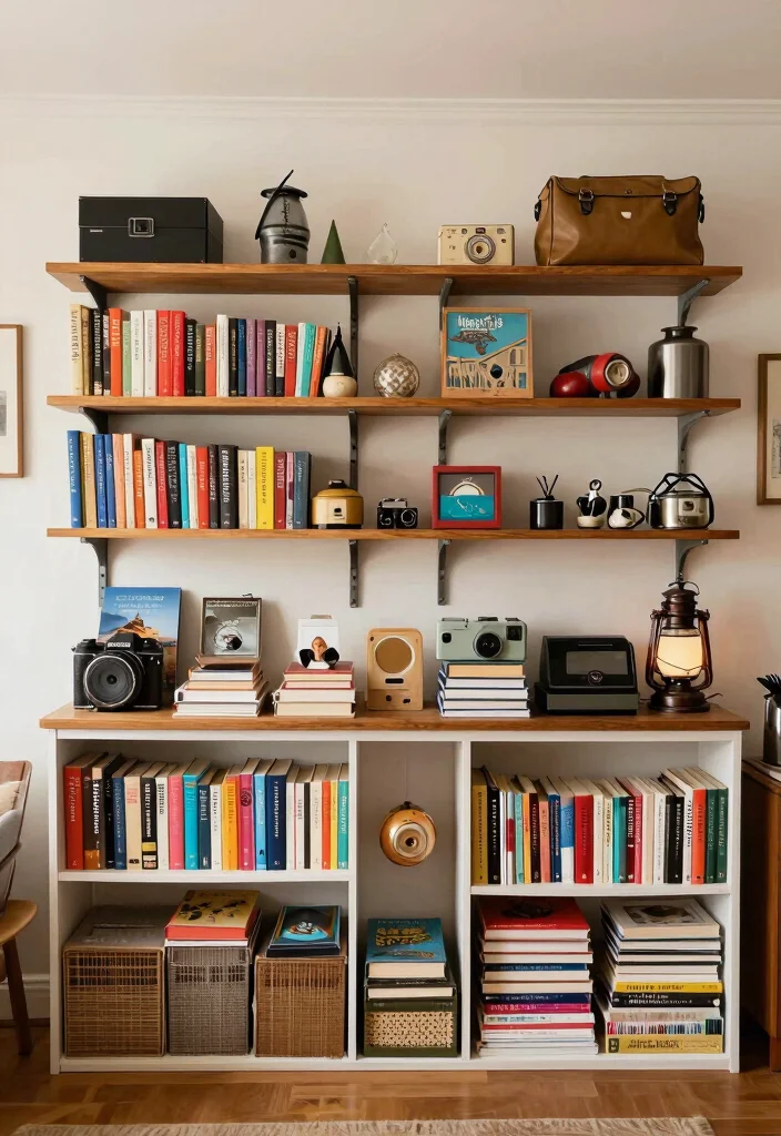 17 Bedroom With Living Room Ideas: Smart Open Layouts - 15. Integrating Personal Collections 1