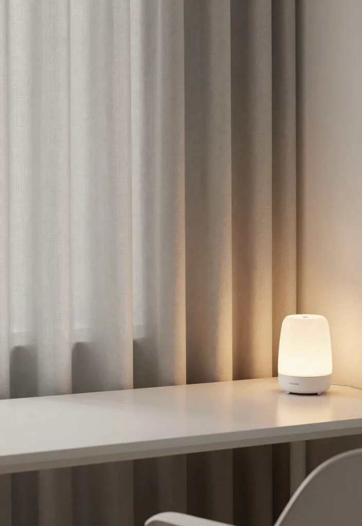 17 Desk in Bedroom Ideas for Cozy Study Corners - 13. Noise Control Solutions 1