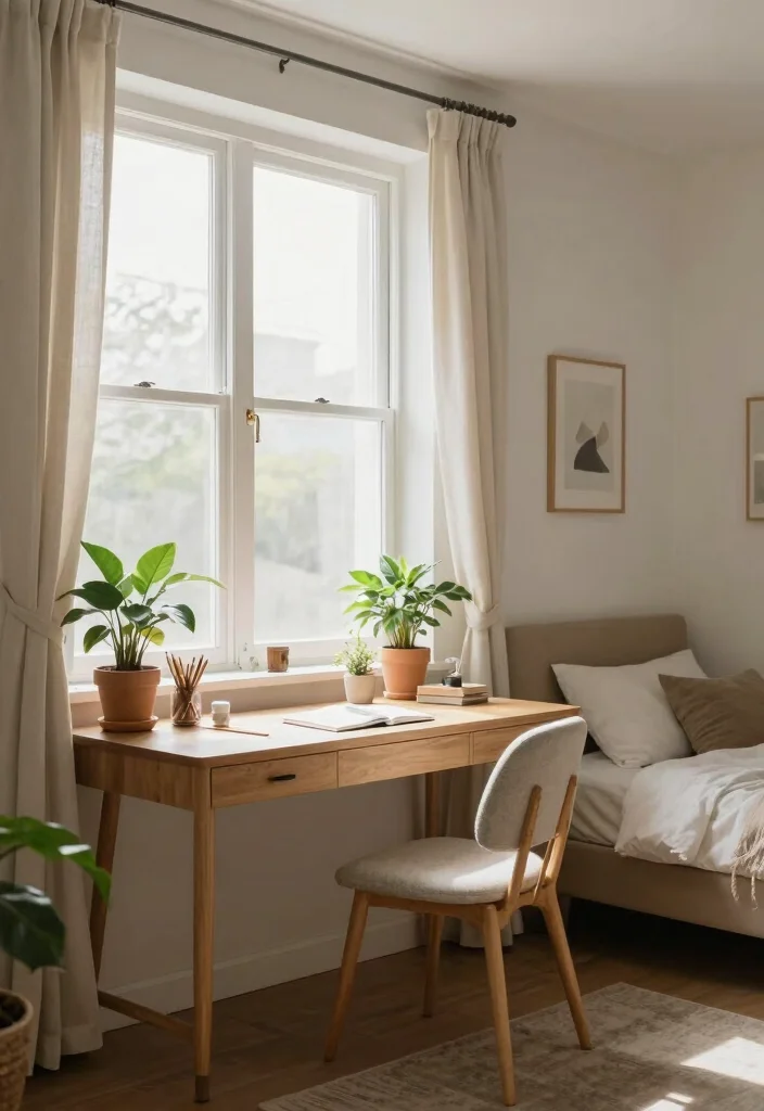 17 Desk in Bedroom Ideas for Cozy Study Corners - 6. Use of Natural Light 1