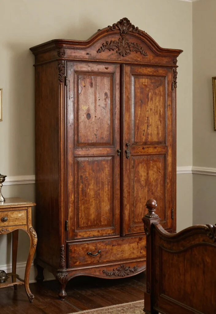 17 French Country Bedroom Decor Ideas: Rustic Elegant Charm - 2. Antique Furniture Pieces 1