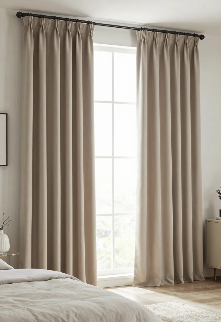 17 Full Wall Curtains Bedroom Ideas for Hotel-Like Elegance - 12. Custom-Made Curtains for a Perfect Fit 1