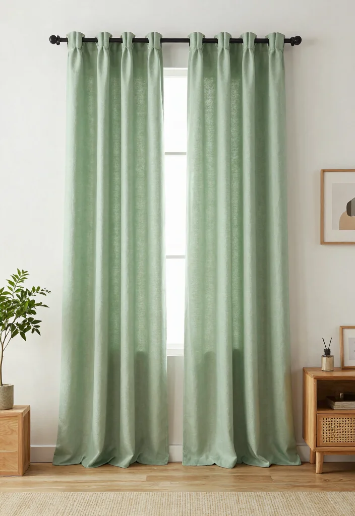 17 Full Wall Curtains Bedroom Ideas for Hotel-Like Elegance - 13. Eco-Friendly Fabrics for Sustainable Elegance 1