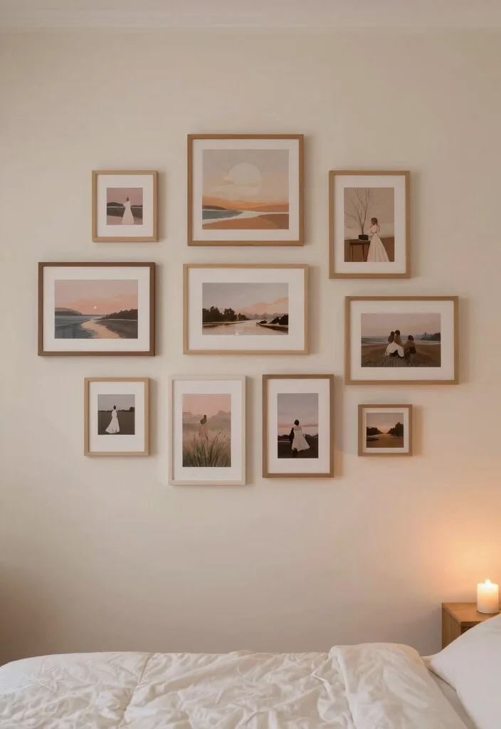 18 Bedroom Decoration for Wedding Night Ideas with a Romantic and Elegant Touch - 10. Dreamy Wall Art 1