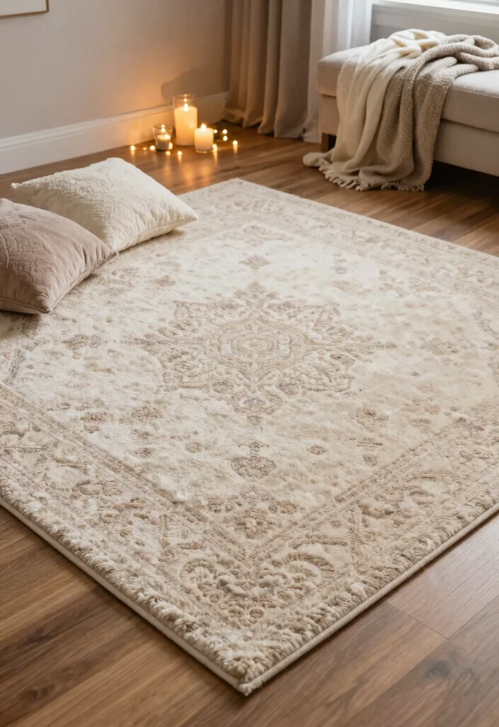 18 Bedroom Decoration for Wedding Night Ideas with a Romantic and Elegant Touch - 6. Luxurious Rugs 1