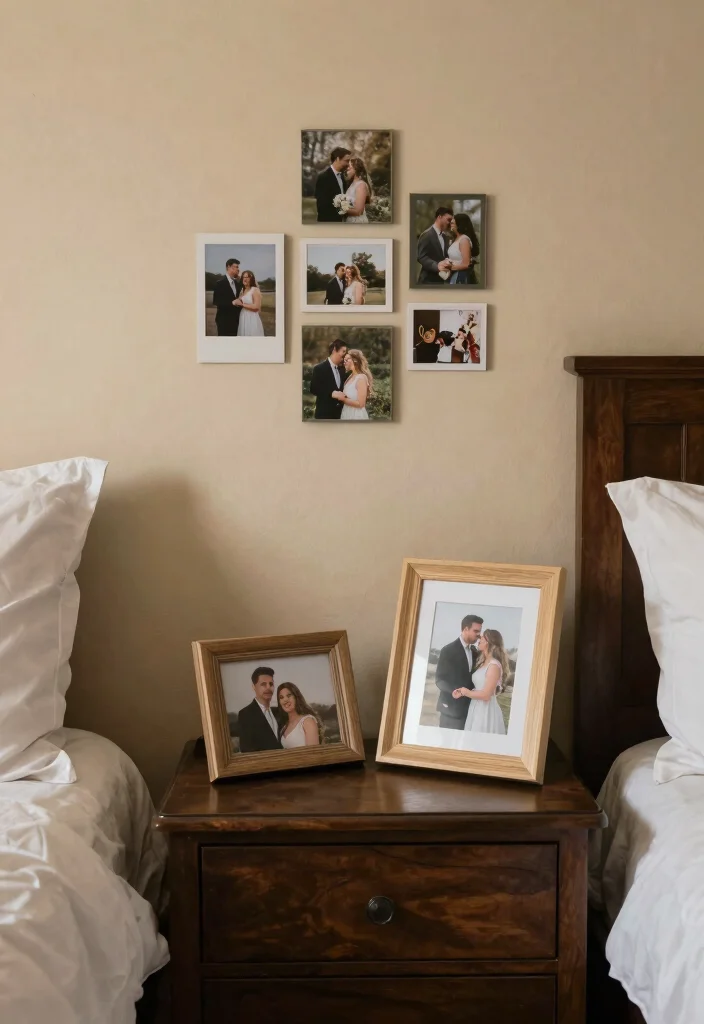 18 Bedroom Decoration for Wedding Night Ideas with a Romantic and Elegant Touch - 7. Personalized Decor 1