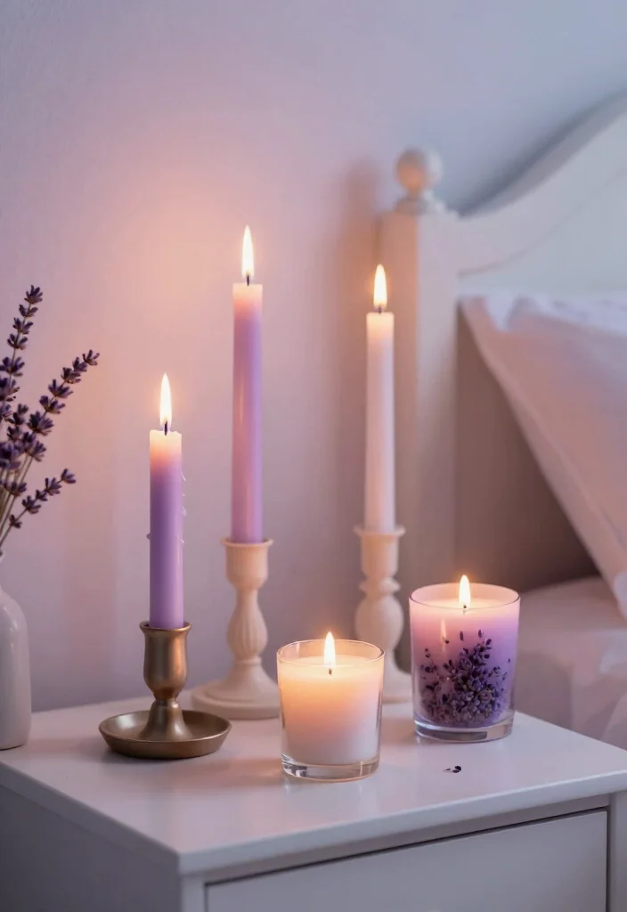 18 Bedroom Decoration for Wedding Night Ideas with a Romantic and Elegant Touch - 8. Scented Candles 1