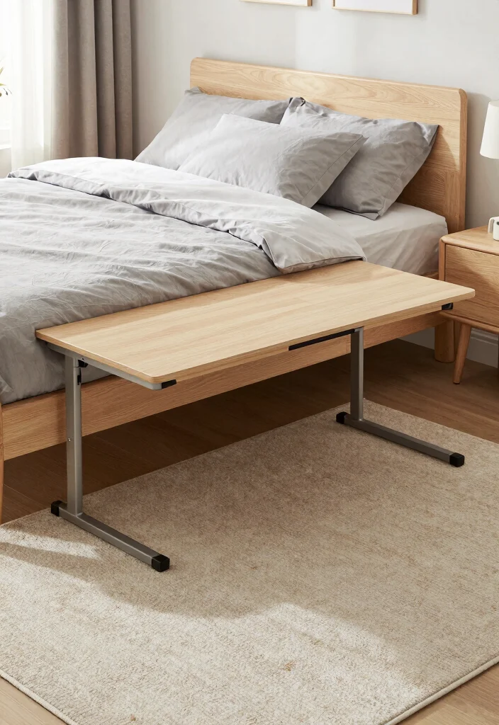 18 Bedroom Ideas With Study Table: Smart Functional Layouts - 2. The Bed-Desk Combo 1