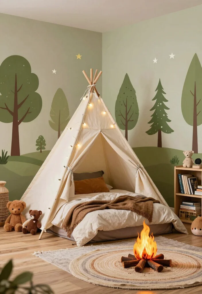 18 Big Boys Bedroom Ideas Cool Age Appropriate Style - 1. Adventure Awaits: Camping Theme 1