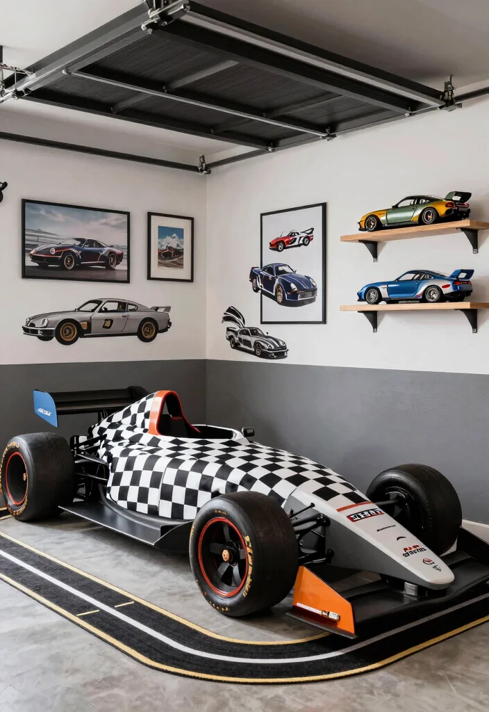 18 Big Boys Bedroom Ideas Cool Age Appropriate Style - 6. Classic Car Lover’s Garage 1