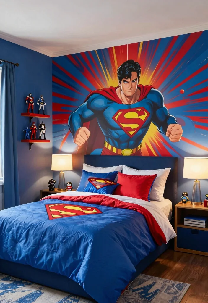 18 Big Boys Bedroom Ideas Cool Age Appropriate Style - 7. Superhero Headquarters 1