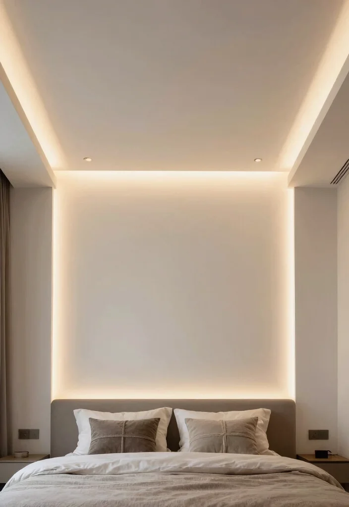 18 Ceiling Design Modern Bedroom Ideas: Sleek Architectural Style - 4. Cove Lighting for an Elegant Glow 1