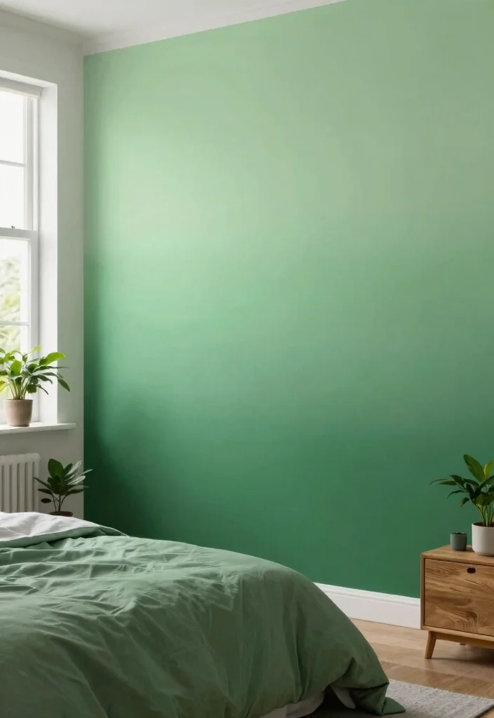 18 Green Bedroom Decor Ideas Fresh Natural Calm - 14. Green Color Gradients 1