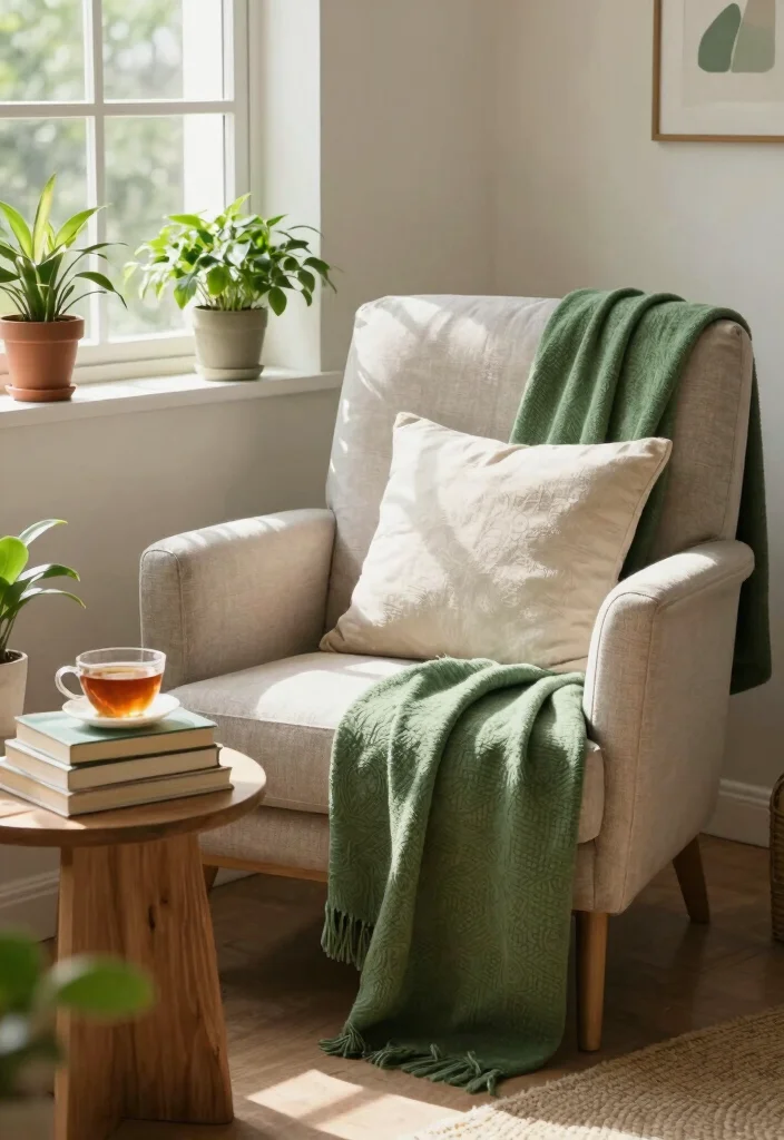 18 Green Bedroom Decor Ideas Fresh Natural Calm - 16. Create a Cozy Reading Nook 1